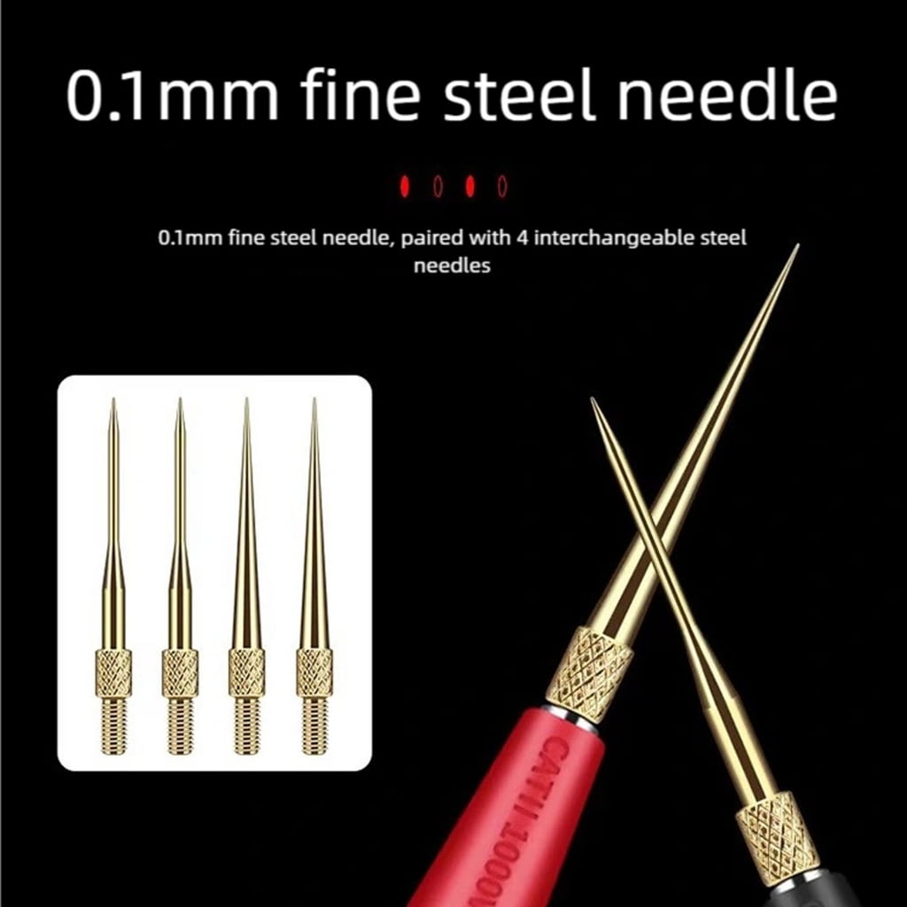 CEORPER Tall Potential Electrical Testing Probes 151 Thread Gold Conductors Heat Resistant Elastomer Multimeter Clients With Detachable Fine Advice