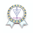 thumbnail image 1 of Arrowhead Triangular Totem Circle Badge Brooch Pin Winner Award Medal, 1 of 3