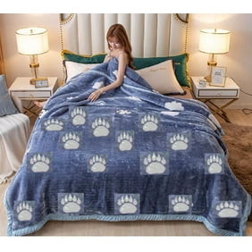 Weighted Heavy Korean Faux Mink Fleece Blanket 1 Ply Silky Soft Plush Warm Blanket For Autumn Winter Twin Full Queen Walmart Com Walmart Com