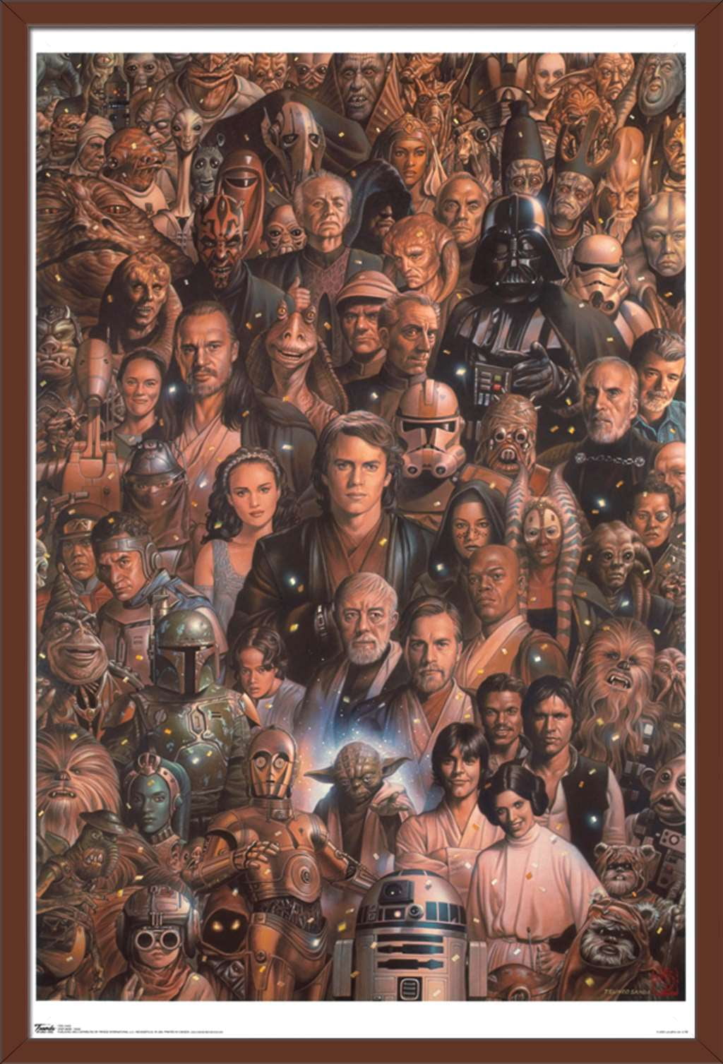 Star Wars Saga Character Collage Poster