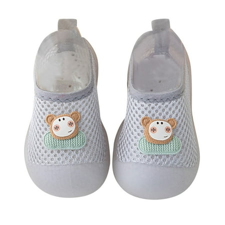 

Baby Soft Sole Non-Slip Shoes Boys Girls Animal Prints Cartoon Socks Shoes Toddler Breathable Mesh The Floor Socks Non Slip Prewalker Shoes