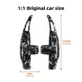 thumbnail image 2 of Car Steering Wheel Paddle Shifters ABS Material for Mercedes-Benz Old AMG Car Interior Accessories, Black Forged Pattern, 2 of 8