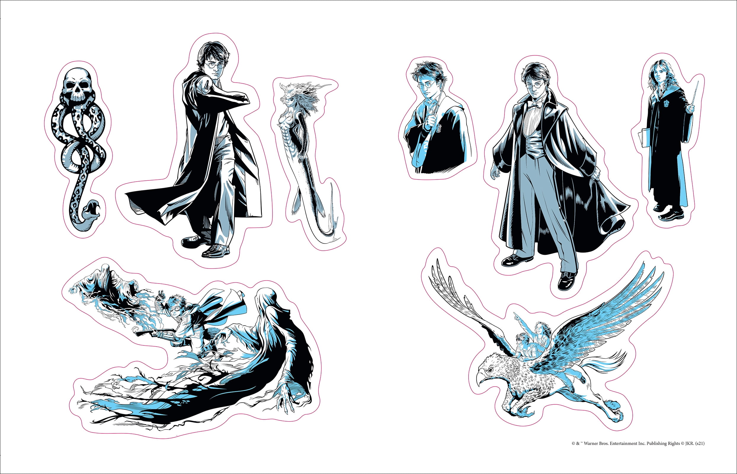 Harry Potter World of Stickers : Art from the Wizarding World Archive  (Hardcover)