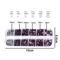 thumbnail image 2 of Flatback Rhinestones Crystal Flatback Gems Round Crystal Rhinestones for Crafts, 2 of 5
