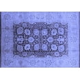 thumbnail image 1 of Ahgly Company Indoor Rectangle Oriental Blue Traditional Area Rugs, 2' x 4', 1 of 4