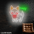 thumbnail image 2 of Glowneon Wolf Animal Day Of The Dead Led Sign, Mexican Dead Day Decor, 2 of 5