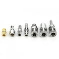 thumbnail image 4 of Japanese Adapter, 18pcs Pneumatic Tool, 1/4" Connector Quick Release Assembly Set For Industry Pneumatic Iron Parts 8mm Adapter, 4 of 8