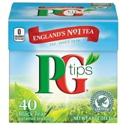 PG Tips Premium Black Tea, Black Tea Pyramid Bags, 40 ct