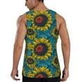 thumbnail image 6 of Rocae Sunflowers for Men's Workout Tank Top Men's Running Tank Top Dry Fit Athletic Workout Tank TopsMedium, 6 of 9