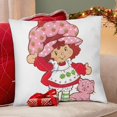 thumbnail image 4 of Strawberry Shortcakes Fundas de almohada de terciopelo con tema, regalos de funda de almohada, decoración para el hogar, cojín de lanzar, regalo de cumpleaños para fans y parejas. 50cm x 50cm., 4 of 6