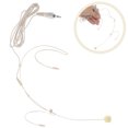 thumbnail image 3 of FELTECHELECTR Micrófono de diadema con cable, micrófono de condensador vocal, amplificador de voz, micrófono con altavoz para cantar, enseñar y dar conferencias - Tuerca (beige), 3 of 6