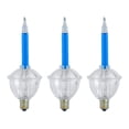 thumbnail image 2 of Paquete de 3 Bombillas de Burbuja con Brillantina Azul C7/E12, 2 of 5
