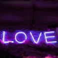 thumbnail image 3 of Letter Neon Lights, LED Neon Night Light Neon Lights Wall Decorative Night Light for Kids Bedroom Battery USB Operated Purple, 3 of 6