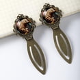 thumbnail image 3 of Pangolin Book Accessories: Vintage Copper-Colored Lace Bookmarks - Set of 2 Stainless Steel Bookmarks for Readers and Book Lovers, 3 of 5