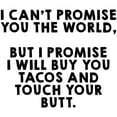 thumbnail image 3 of CafePress - Buy Tacos Touch Butt - Women's Light Pajamas, 3 of 4
