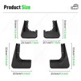 thumbnail image 2 of unique For Mitsubishi Outlander 2015 2016 2017 2018 2019 2020 Fender Mudguard Mud Flaps Guard Splash Flap Mudguards Car, 2 of 5