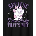 thumbnail image 3 of Disney - The Aristocats - Because Im A Lady - Women's Oversized Graphic T-Shirt, 3 of 5
