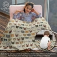 thumbnail image 6 of Fleece Throw Blanket for Couch Sofa, Fuzzy Soft Cozy Blankets and Throws Warm Lightweight Plush Lap Blanket for Women Men, 50 x 60 inches, Cute Cat Blankets, 6 of 6