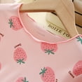 thumbnail image 6 of WOLLED Kids Girls Summer Pajama Set Toddler Breathable Ice Silk Short Sleeve Sleepwear Outfit for 4-14Y, 6 of 10