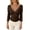 C50/Brown, variant on XIYON Womens T Shirts Solid Color 3/4 Sleeve V Neck Top For Casual Everyday Tee Shirt Slim Fit Basic Tee Trendy Fall Outfits