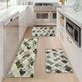 thumbnail image 2 of YIMEIS Festive diamond pattern Kitchen Mat Rug Set  - 2 Pcs Perfect for Kitchen Counter, 16''*24''/47''*18'', Functional for Decoration, 2 of 10
