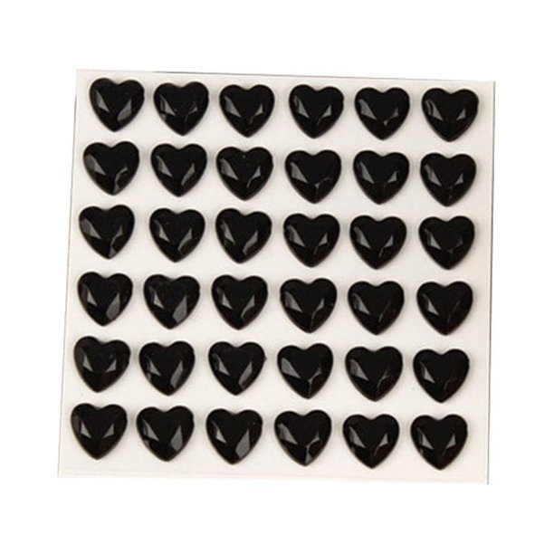Bearachild 10 hojas de pegatinas de diamantes de imitación calcomanías acrílicas tridimensional amor corazón pegatina para uñas para teléfono guitarra Type3 NO3 Bearachild HA062096-04B