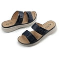 JABASIC Women Slide Sandals Comfortable Adjustable Double Buckle ...