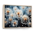 thumbnail image 2 of Designart "White Teal Dandelion Euphony III" Floral Floater Framed Canvas Print, 2 of 7