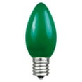 thumbnail image 5 of Novelty Lights 500 Case C7 Outdoor Ceramic Christmas Replacement Bulbs, Green, C7/E12 Candelabra Base, 5 Watt, 5 of 6