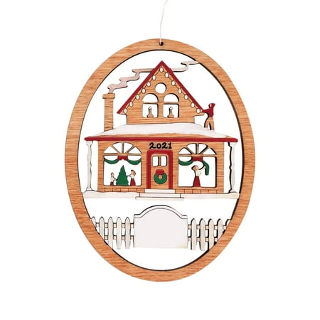 

Veki Chri stmas Decoration Wooden Hanging Card Holiday Chri stmas Tree Pendant Acrylic Gemstones 20mm