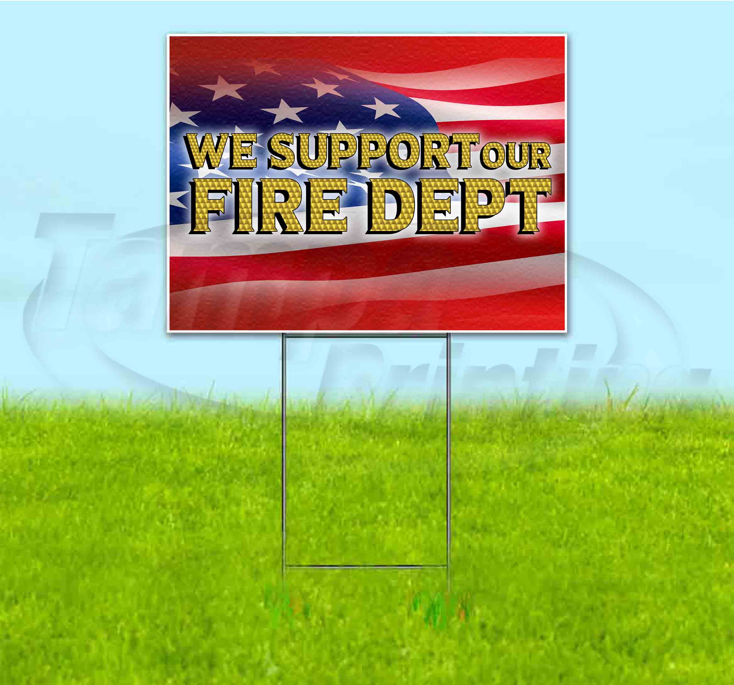 CGSignLab 18x12 We Accept Credit Nautical Stripes Double-Sided Weather-Resistant Yard Sign