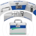 thumbnail image 7 of GODLONSEN Medicine Lock Box With Combination Lock - 10 x 6 x 6.7 Inches - First Aid Safe Medication Storage Box, Medications and Personal Items, Safe Box for Home and Outdoor - Blue 【No strap】, 7 of 7