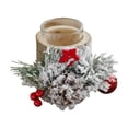 thumbnail image 1 of Candelabro de Navidad Soledad de vidrio para cena Portavelas 115x11cm, 1 of 9