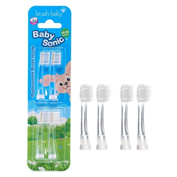 Cabezales de cepillo de repuesto Brush-Baby BabySonic de 18 a 36 meses