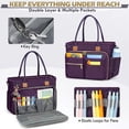 thumbnail image 4 of RAINSMORE 15.6 inch Laptop Bag for Women Teacher Tote Bag Laptop Tote Nurse Bag with Insulated Pocket Briefcase for Office College Nursing,Dark Purple, 4 of 9