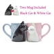 thumbnail image 3 of Juego de tazas de cerámica Kiss Cat Coffee para Parejas, Set de tazas únicas y divertidas para té, Regalo a juego para Novia y Novio, 3 of 3