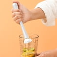 thumbnail image 4 of Honeeladyy Cocktail Muddler for Mixing Drinks, Plastic Bar Tool for Crushing Mint, Fruit, Ice, and Herbs, Lemon Smasher and Drink Mixer for Home Bar, Kitchen, Party or Bartending Use, White, 4 of 6