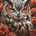 thumbnail image 6 of Orinice Owl Flowers Round Table Cover Stain Resistant Washable Indoor Outdoor Tablecloth Kitchen Dining Wedding Parties Outdoor Fitted 100% Polyester Fiber 42-46, 6 of 8