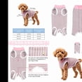 thumbnail image 6 of Dog Recovery Suit With Pee Hole Post Protective Wear for Small Medium Dogs Cats Spay Neuter Alternative E Collar Comfortable Pet Body Clothes, 6 of 9