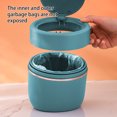thumbnail image 5 of Small Trash Can with Lid, Mini Trash Can for Bathroom, Office and Bedroom, Small Bathroom Garbage Can with Swing Top, Compact Waste Basket for Desk, Dorm & Home, Green - Xuniizn, 5 of 9