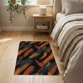 thumbnail image 3 of ODIKA 2'x3' Washable Doormat Asymmetric Block Interlocking Mid Century Abstract Brushstroke Refined for Entryway, Kitchen, Laundry Room, Non-Slip, Low Pile, 3 of 7