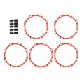 thumbnail image 3 of DYNWAVECA 5 Pcs Agilité 19.69 Pouces Entraînement Physique Multifonction Portable Exercice Extérieur pour Enfants Adultes Rugby Rouge, 3 of 10