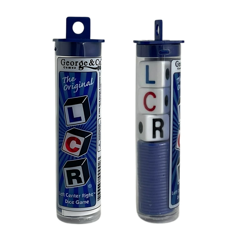 The Original LCR Left Center Right Dice Game Set - Tube