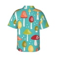 thumbnail image 3 of Bixox Men's Hawaiian Shirts Men's Mushrooms Print Short-Sleeve Shirt-3X-Large, 3 of 8