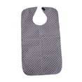 thumbnail image 3 of Esquirla Adult Bib for Eating Large Waterproof Clothing Protector for Senior Citizens gray, 3 of 8