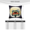 thumbnail image 4 of ZICANCN Werewolf Monster Decorative Throw Pillow Covers , Couch Sofa Decorative Knit Pillow Covers for Living Room Farmhouse 18"x18", 4 of 8