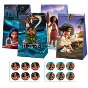 12pcs Moana Birthday Party Gift Bags Goodie Bags, Boy Party Supplies for Theme Party Decoration Supplies
