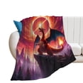 thumbnail image 1 of Manta de franela ultra suave de microfibra antibolitas Charmander para sofá o cama., 1 of 4