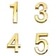 thumbnail image 4 of Yuarrent Espejo dorado de 5 Cm, ​​número de casa Digital, galvanoplastia de plástico, 0-9, señal de número de casa de habitación, accesorios de Decoración del hogar 8 Yuarrent JJ23215-08, 4 of 6