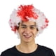 thumbnail image 2 of Seitruly Peluca de payaso para fiesta, pelo sintético para aficionados al fútbol, ​​fiestas multiusos, accesorio para la cabeza multicolor, Cuidado del cabello Inglaterra Tamaño libre Seitruly CE015200-05, 2 of 6